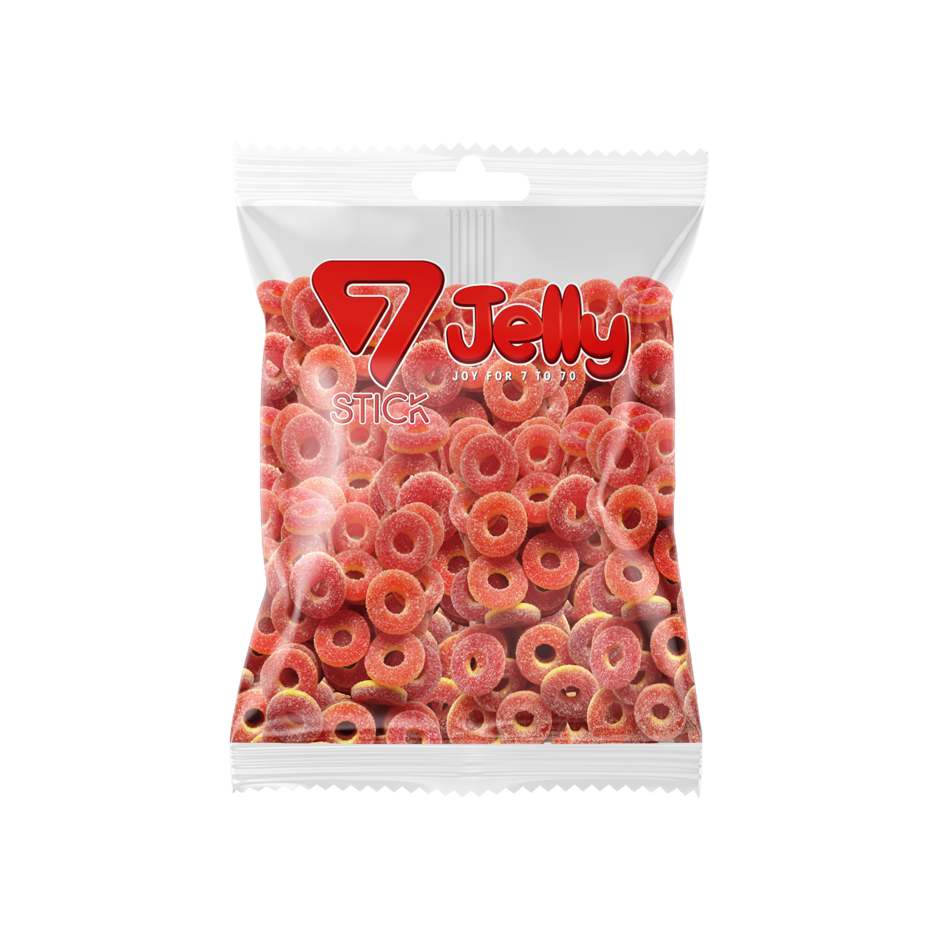 7JELLY ŞEKERLİ ŞEFTALİ HALKA 1KG