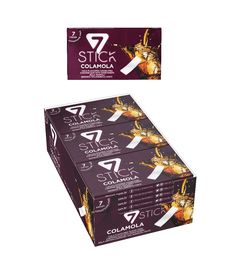 7STICK SEKERSIZ 7LI KOLA AROMALI SAKIZ 14,5gr (24 Adet)