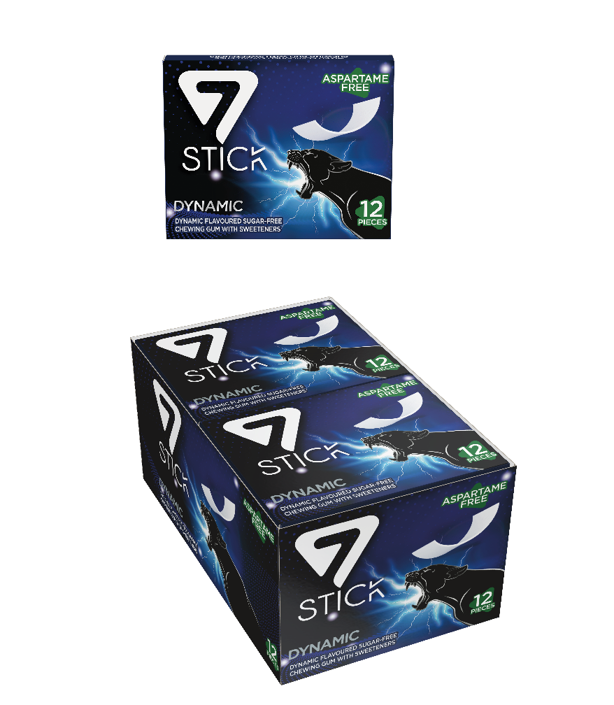 7STICK SEKERSIZ 12LI KARIŞIK MEYVE AROMALI SAKIZ 33gr (12 Adet)