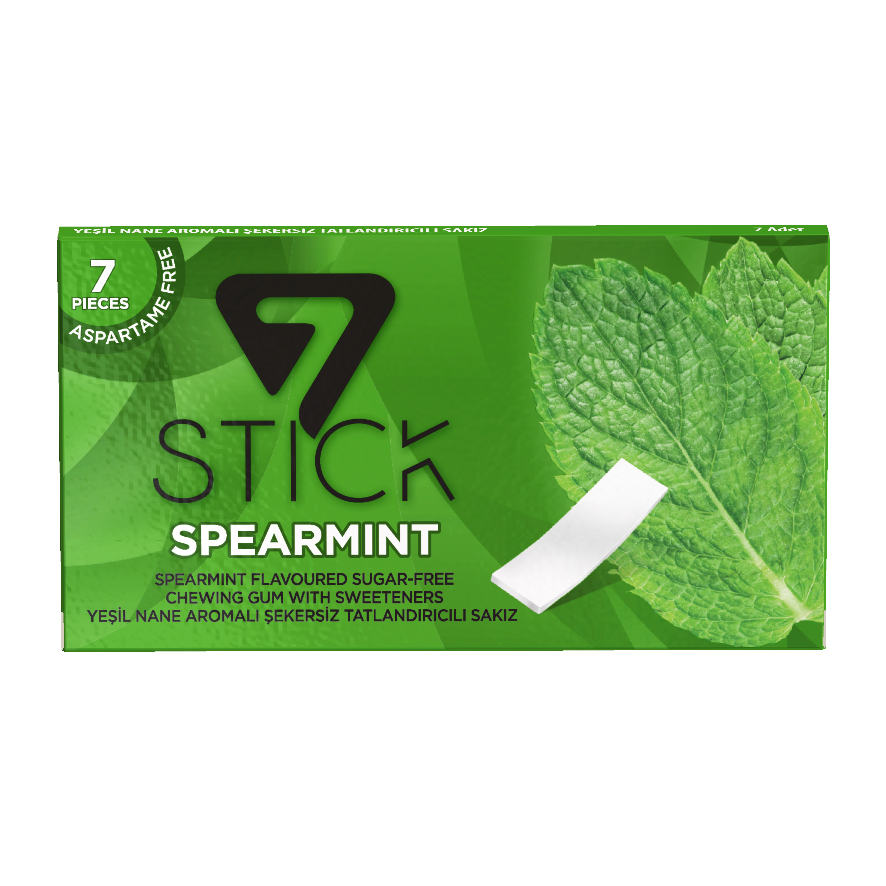 7STICK SEKERSIZ 7LI YEŞİL NANE AROMALI SAKIZ 14,5gr