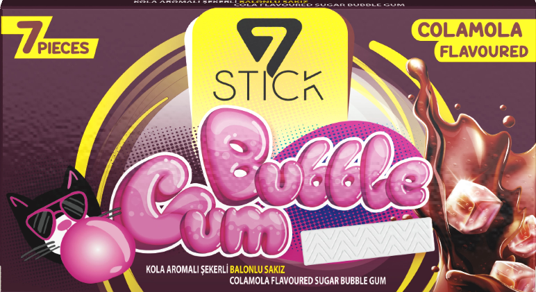 7STICK SEKERLI 7LI KOLA AROMALI SAKIZ 14,5gr