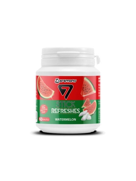 7STICK SEKERSIZ WATERMELON AROMALI DRAJE SAKIZ 60 PCS