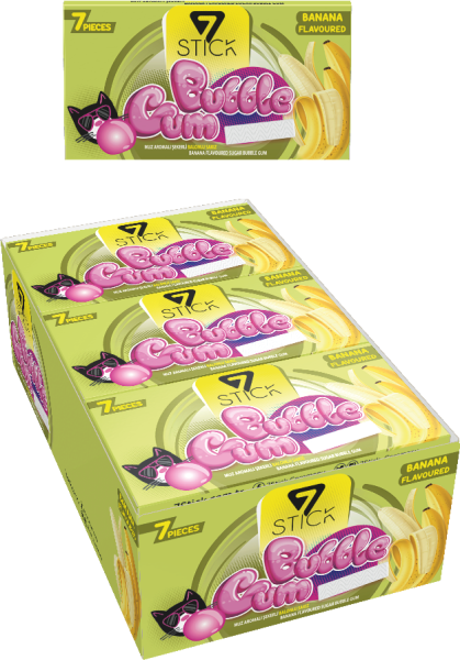 7STICK SEKERLI 7LI MUZ AROMALI SAKIZ 14,5gr (24 Adet),