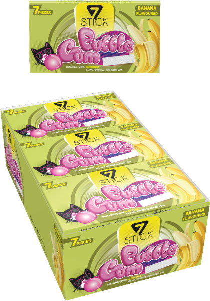 7STICK SEKERLI 7LI MUZ AROMALI SAKIZ 14,5gr (24 Adet),