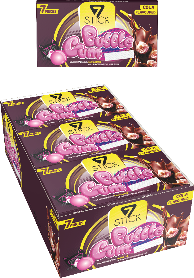 7STICK SEKERLI 7LI KOLA AROMALI SAKIZ 14,5gr (24 Adet)