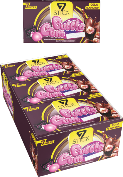 7STICK SEKERLI 7LI KOLA AROMALI SAKIZ 14,5gr (24 Adet)