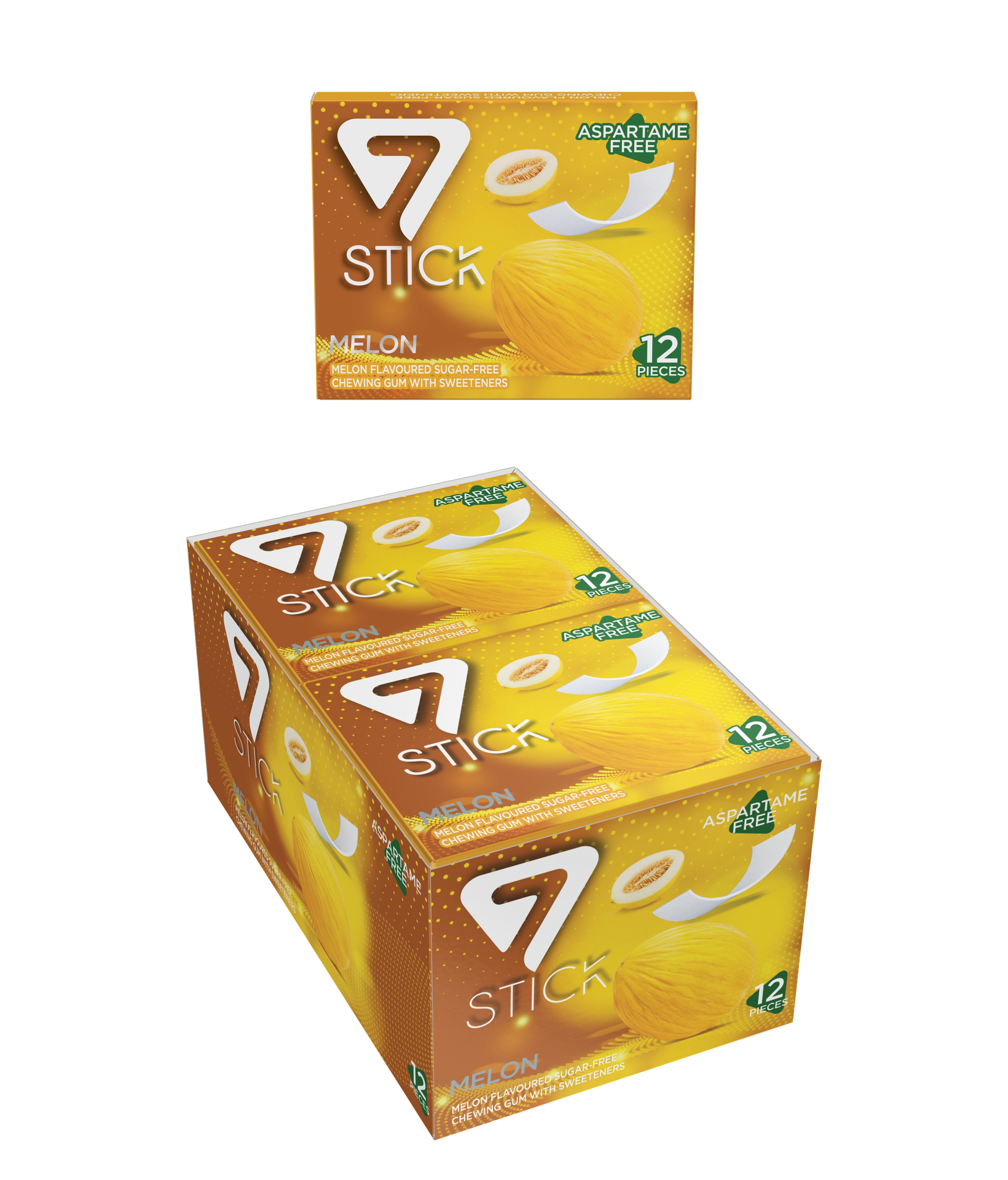 7STICK SEKERSIZ 12LI KAVUN AROMALI SAKIZ 33gr (12 Adet)