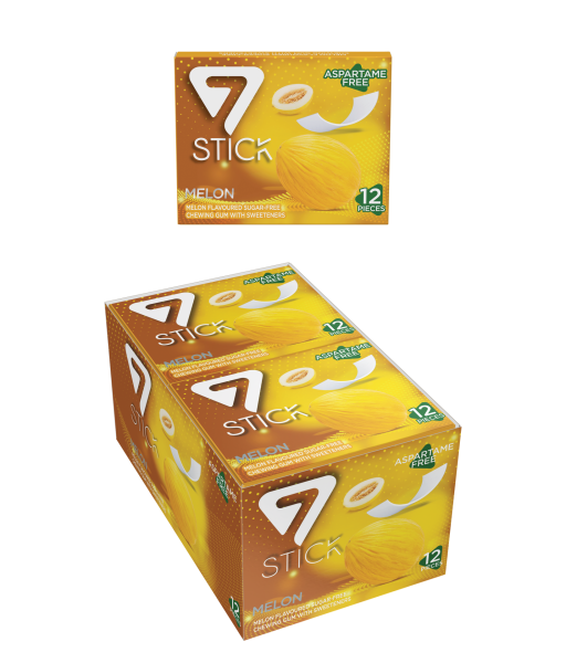 7STICK SEKERSIZ 12LI KAVUN AROMALI SAKIZ 33gr (12 Adet)