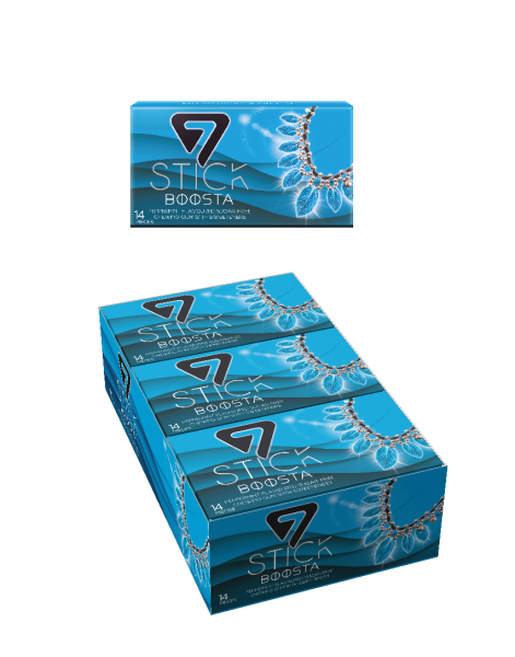 7STICK SEKERSIZ 14LU KESKİN NANE AROMALI SAKIZ 29gr (12 Adet)