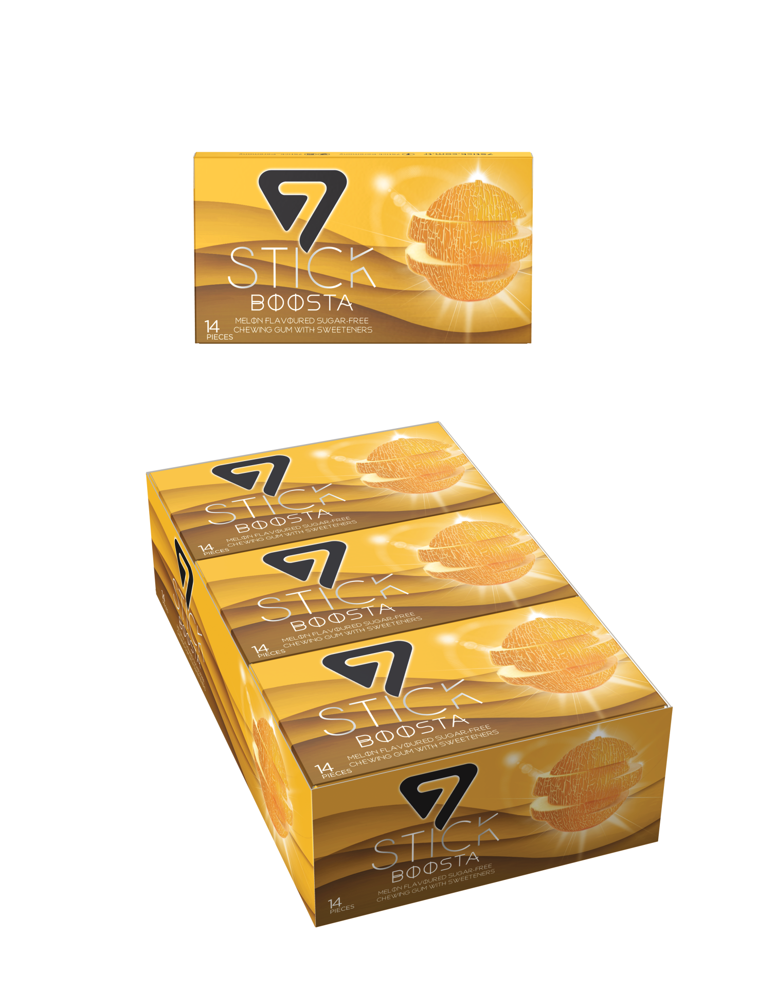 7STICK SEKERSIZ 14LU KAVUN AROMALI SAKIZ 29gr (12 Adet)