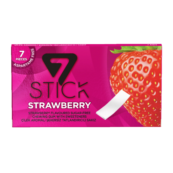 7STICK SEKERSIZ 7LI ÇİLEK AROMALI SAKIZ 14,5gr