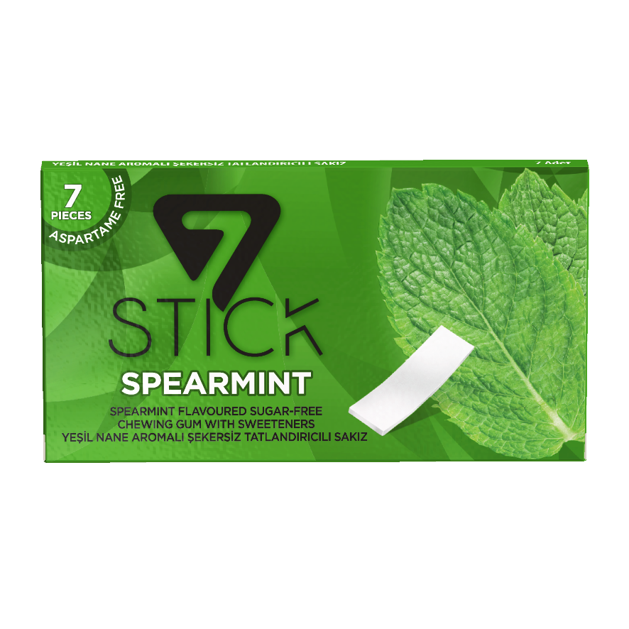 7STICK SEKERSIZ 7LI YEŞİL NANE AROMALI SAKIZ 14,5gr