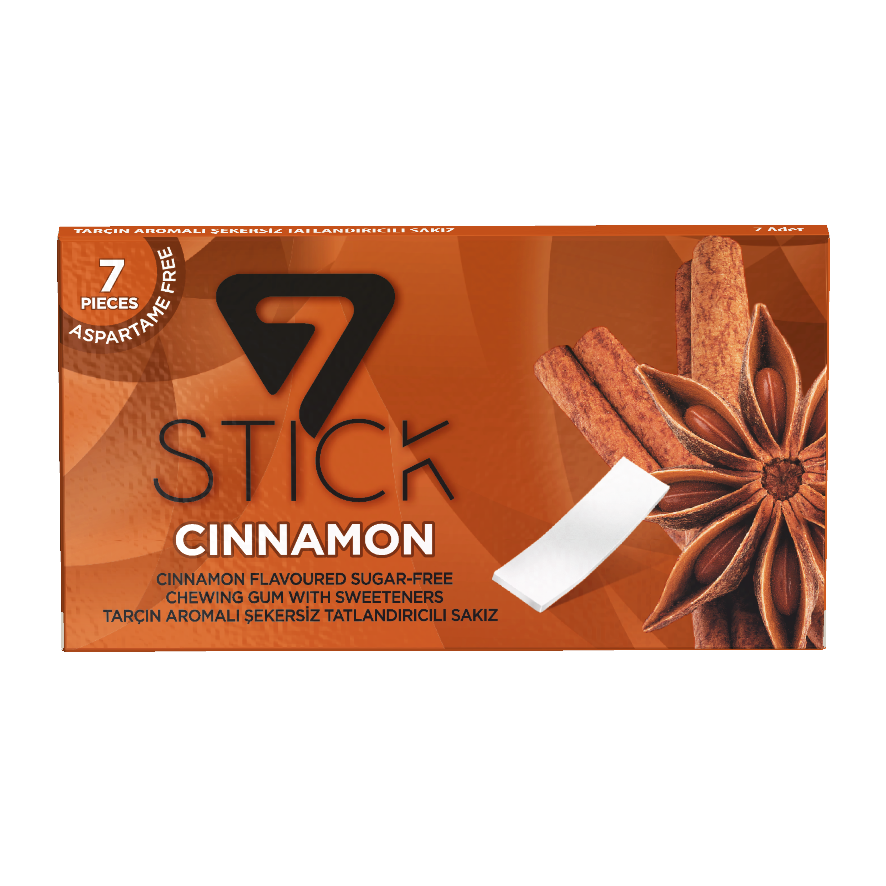 7STICK SEKERSIZ 7LI TARÇIN AROMALI SAKIZ 14,5gr