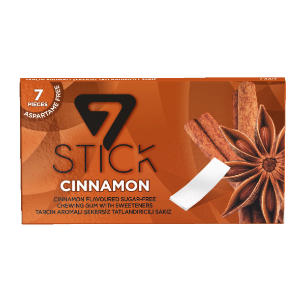 7STICK SEKERSIZ 7LI TARÇIN AROMALI SAKIZ 14,5gr