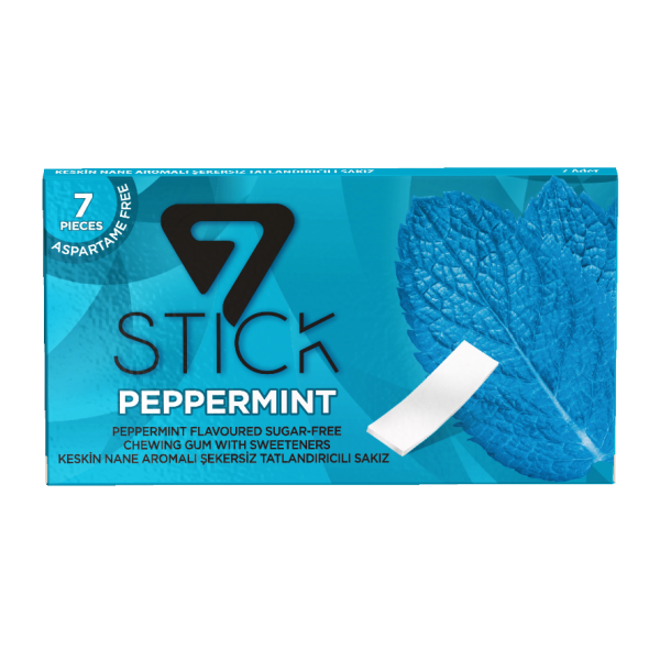 7STICK SEKERSIZ 7LI KESKİN NANE AROMALI SAKIZ 14,5gr