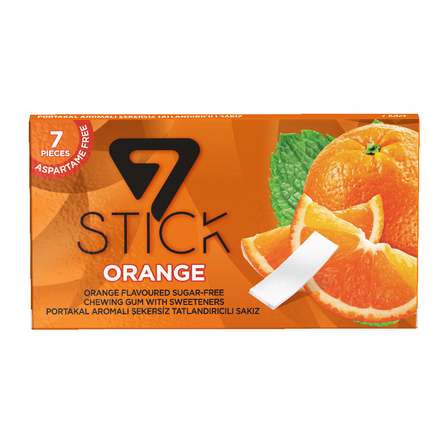 7STICK SEKERSIZ 7LI PORTAKAL AROMALI SAKIZ 14,5gr