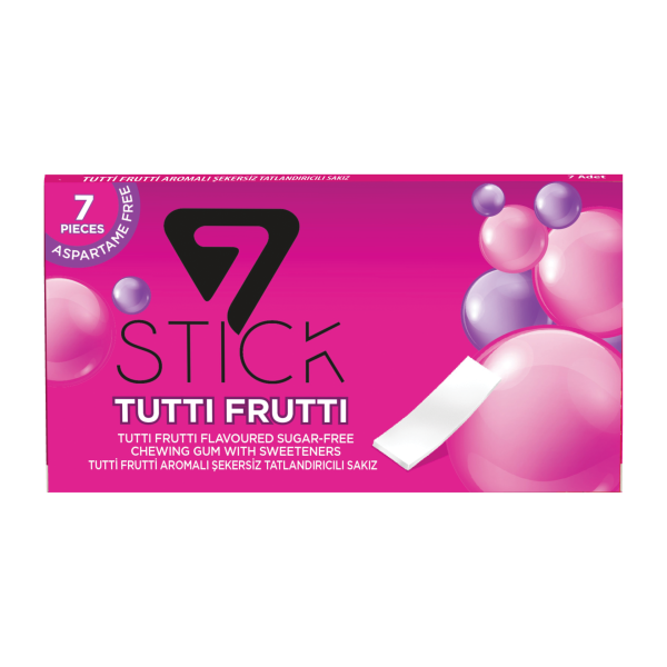 7STICK SEKERSIZ 7LI TUTTI FRUTTI AROMALI SAKIZ 14,5gr