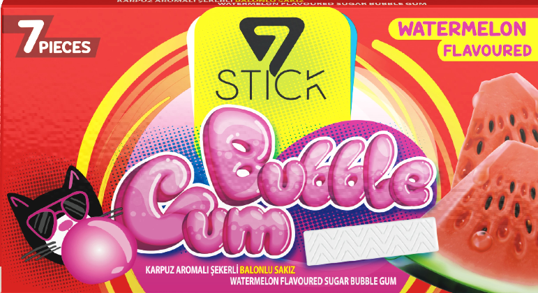 7STICK SEKERLI 7LI KARPUZ AROMALI SAKIZ 14,5gr