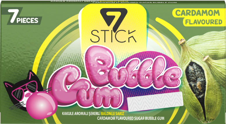 7STICK SEKERLI 7LI KAKULE AROMALI SAKIZ 14,5gr
