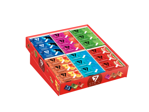 7STICK SEKERSIZ 7LI KARMA STANT KUTU 14,5gr (144Adet)