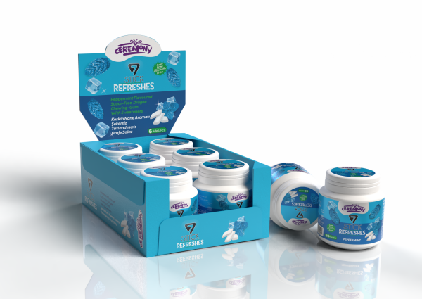 7STICK SEKERSIZ PEPPERMINT AROMALI DRAJE SAKIZ 60 PCS(6Adet)
