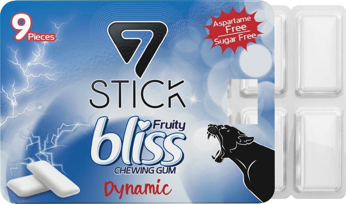 7STICK SEKERSIZ KARIŞIK MEYVE AROMALI BLISTER SAKIZ 9 PCS