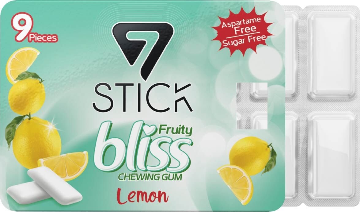 7STICK SEKERSIZ LEMON AROMALI BLISTER SAKIZ 9 PCS