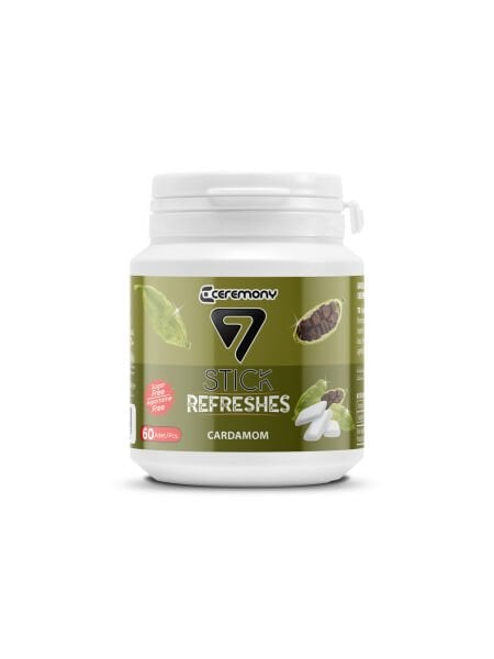 7STICK SEKERSIZ CARDAMOM AROMALI DRAJE SAKIZ 60 PCS